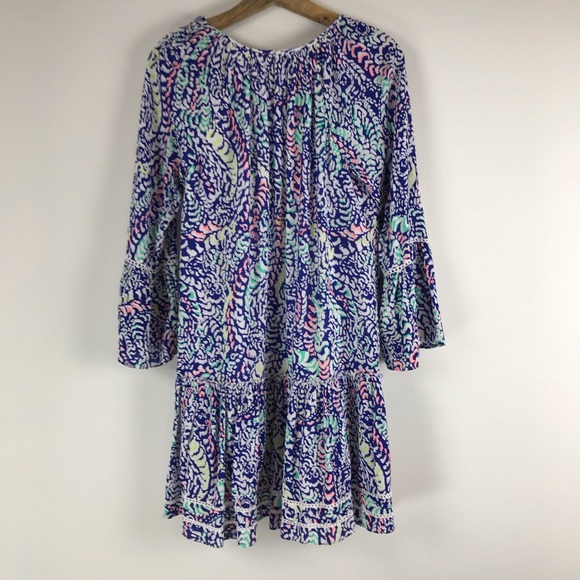 Lilly Pulitzer Percilla Tunic Dress Pom Pom Tassel - Picture 6 of 8